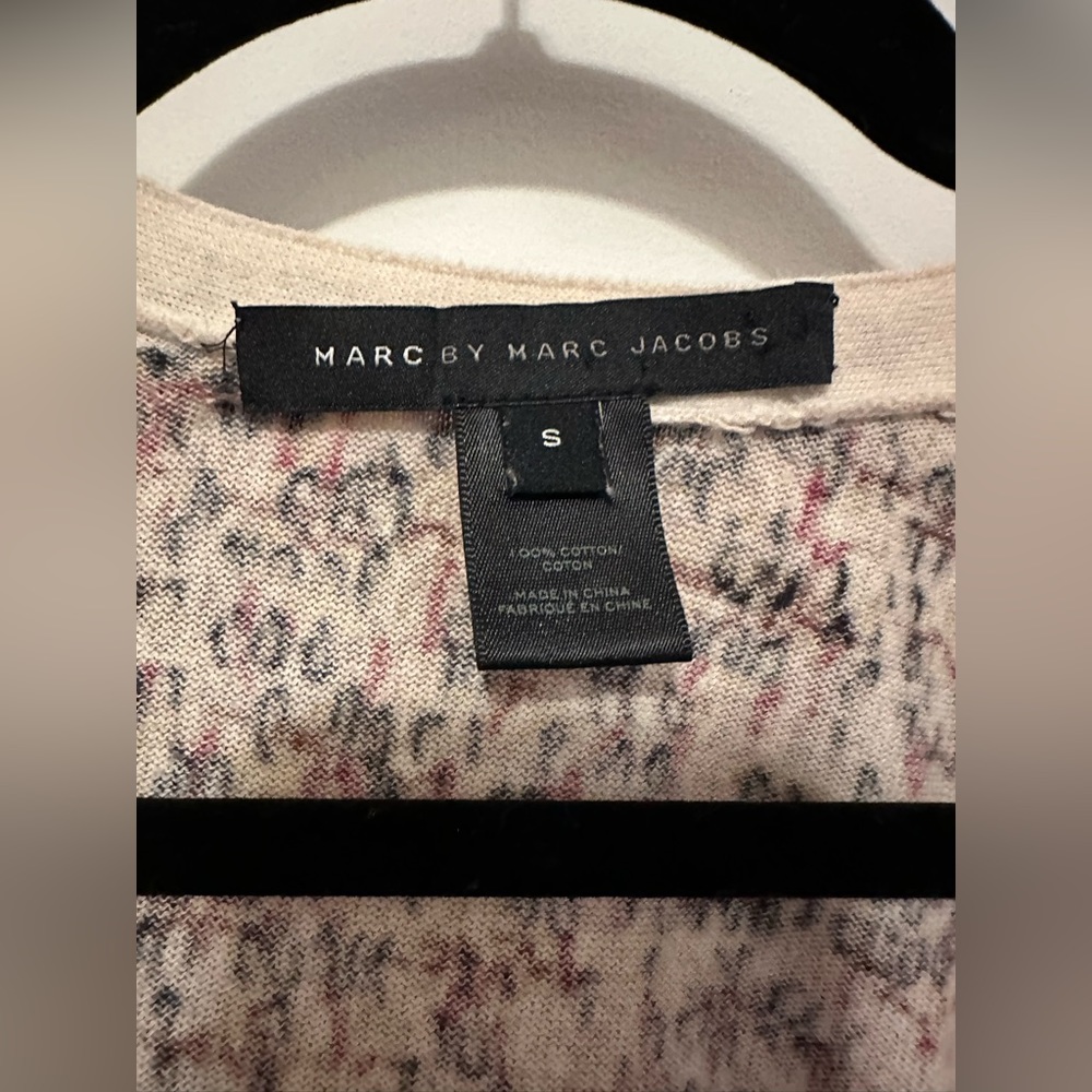 Marc Jacobs lightweight print cotton cardigan - size small - Picture 10 of 11